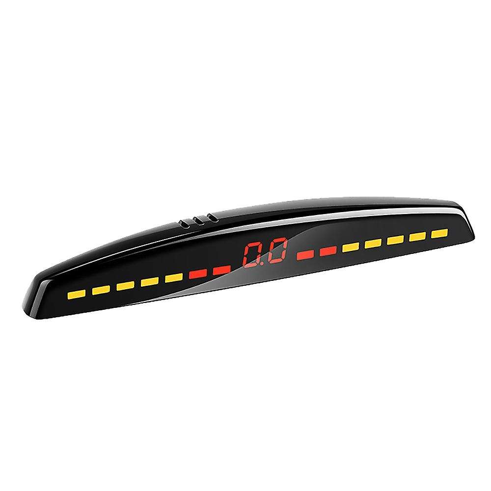 Car Led Parking Sensor Auto Car Detector Parktronic Display Reverse Backup Monitor System with 4 Bla