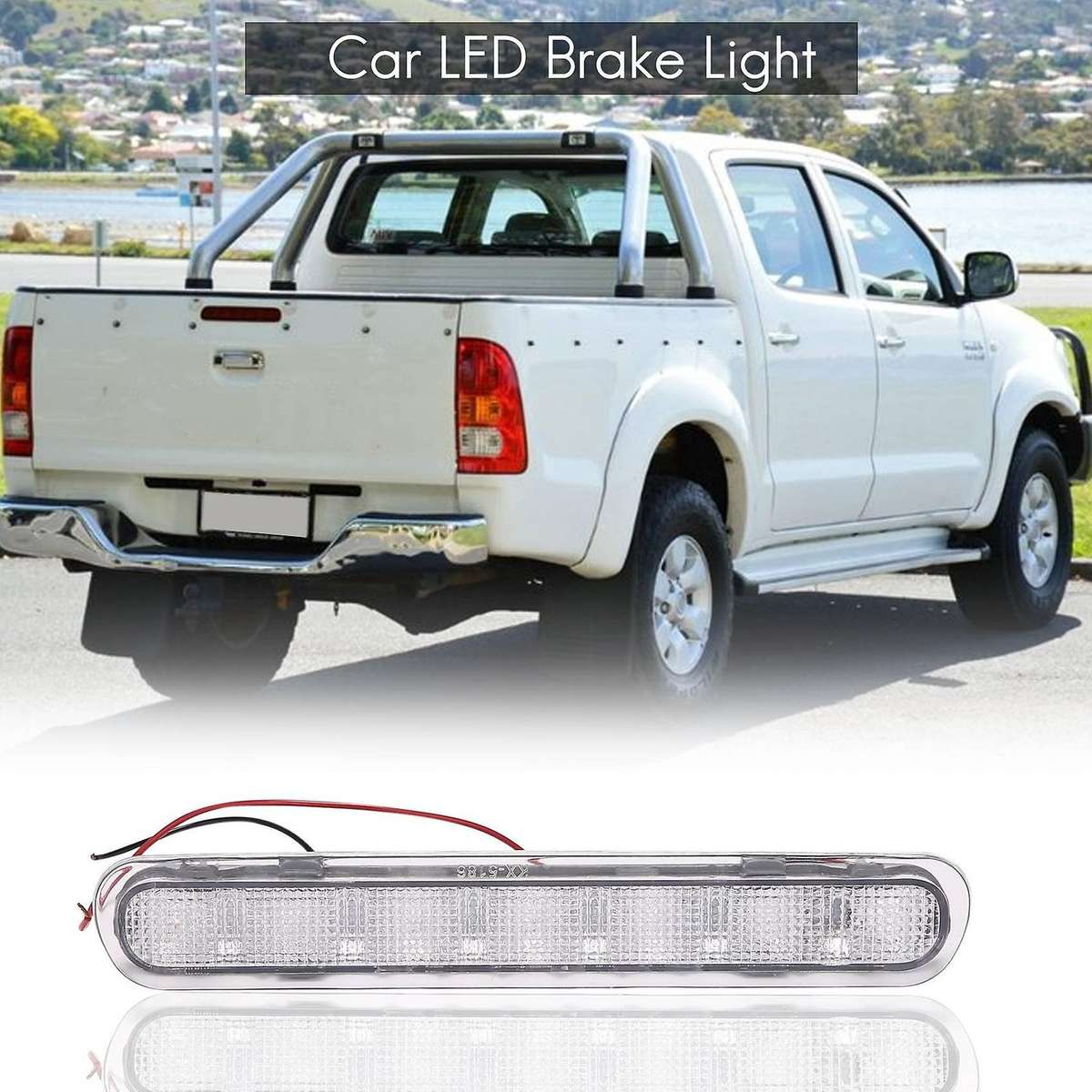 Car LED Rear 3Rd Brake Light Lamp White Lens 81570-0K080 for MK6 SR5 2005-2014