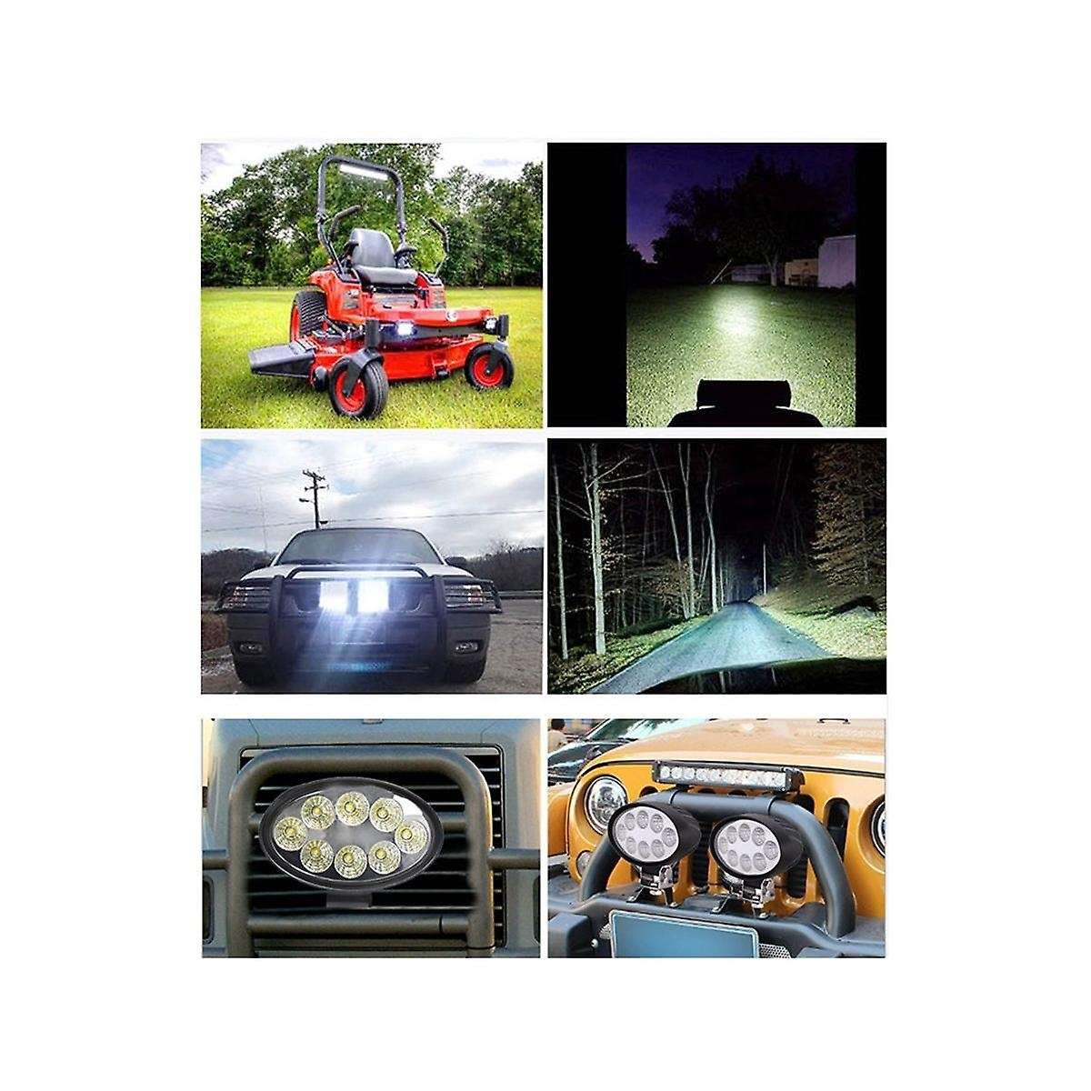 Car Led Spotlights 8 Beads 24w Work Lights Car Lights Maintenance Lights Car Supplies