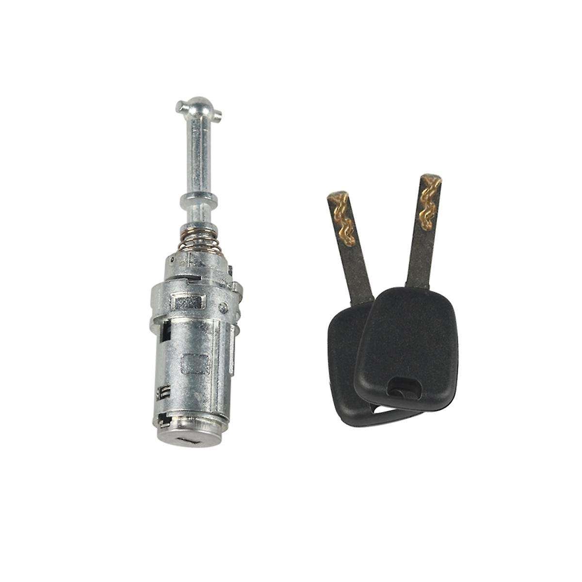 Car Left Front Door Cylinder Lock with Key Kit for C2 C3 2002-2010 Accessories 9170T9 9170.T9