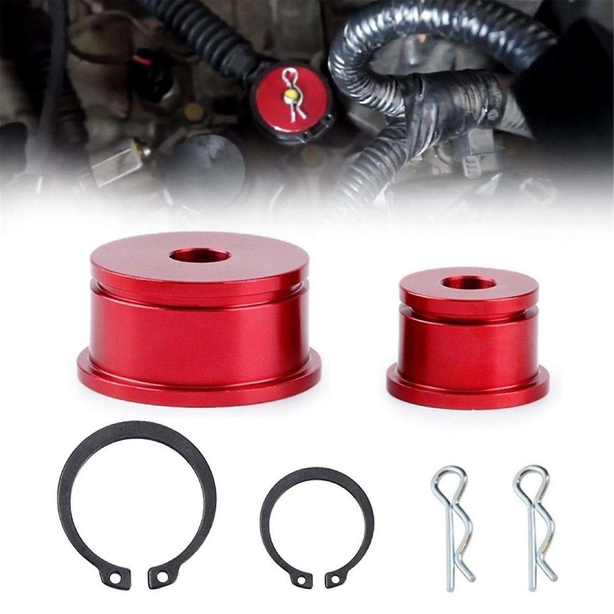Car Modified Gear Lever Shift Lever Cable Bushing Red Shifter Cable Bushings Kit for Si 02 03 04 05