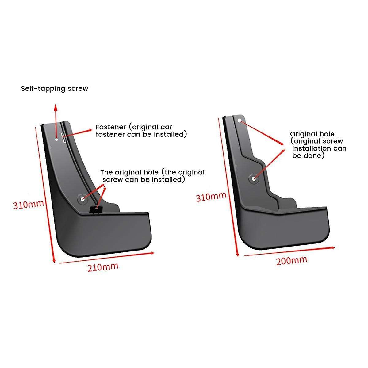 Car Mud Flaps for -60 2022-2023 Mudguards Mud Guard Flap Splash Flaps Accessories