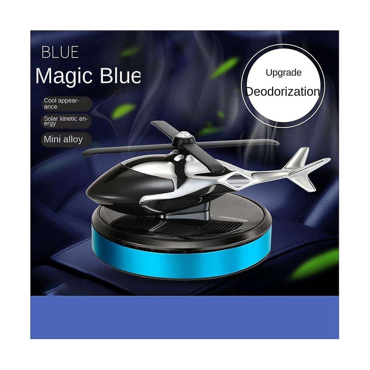 Car Perfume Aromatherapy Ornament Helicopter Solar Rotating Fragrance Car Air Freshener Car Interior