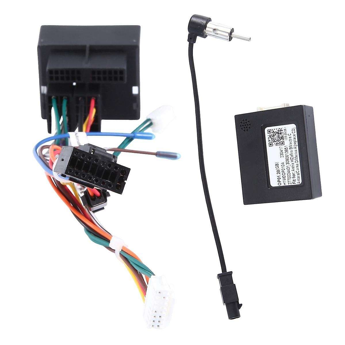Car Radio Cable with CANBus Box for Opel H Zafira B Power Wiring Harness for Android Headunit Instal