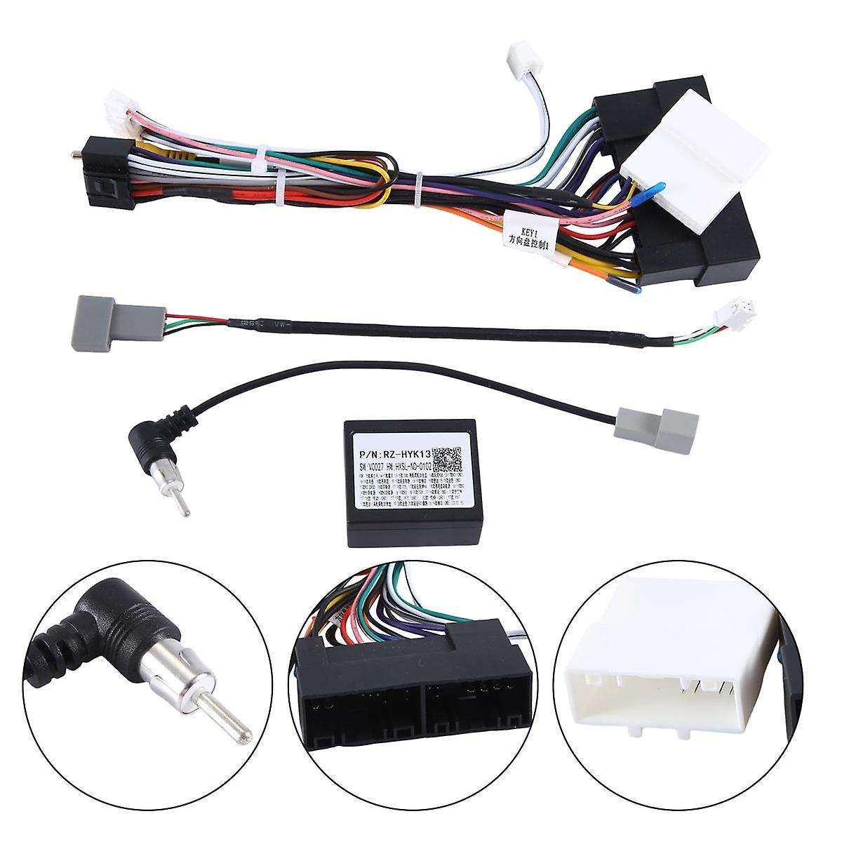 Car Radio Canbus Cable Power Wiring Harness Socket Connector Can Bus Decoder for Kia Carnival Sedona