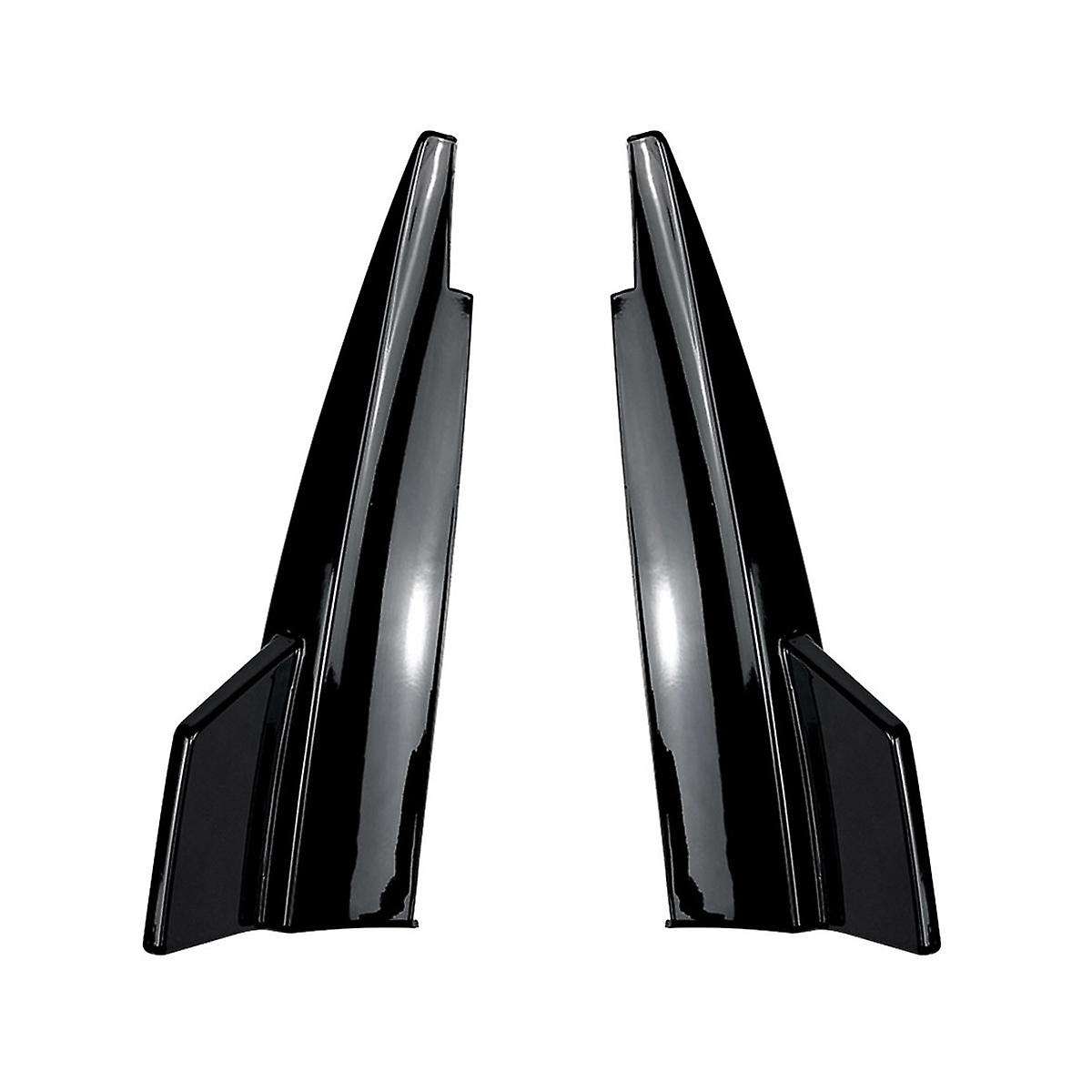 Car Rear Bumper Lip Splitter Spoiler Flaps for - CLA-Class C117 CLA200 CLA45 2013-2019 Black