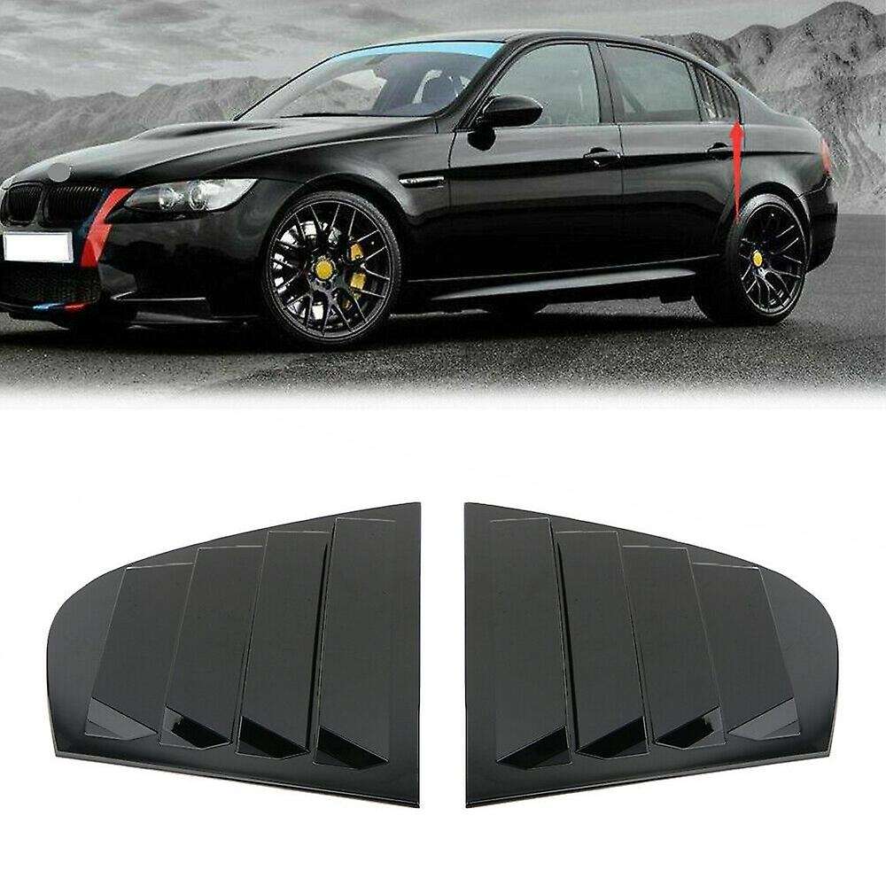 Car Rear Door Window Triangular Trims Gloss Black for  3 Series E90 2009-2011 51347060212 5134706021