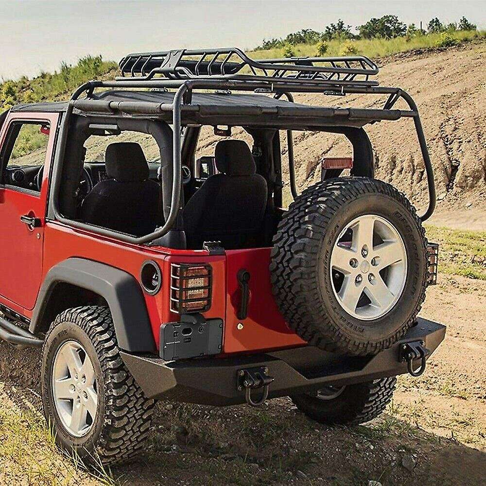 Car Rear License Plate Holder LED Light Tag Bracket for Wrangler JK JKU 2007-2017