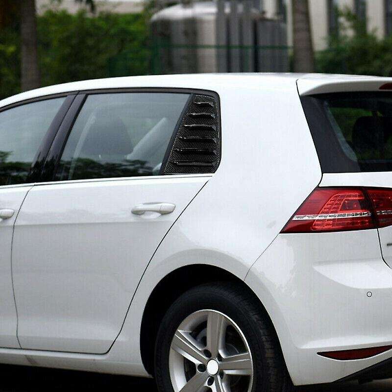 Car Rear Side Window Louvers, for Golf 7 R 7 7.5 2013-2020 Racing Style Window Blinds Scoop Cover Ca