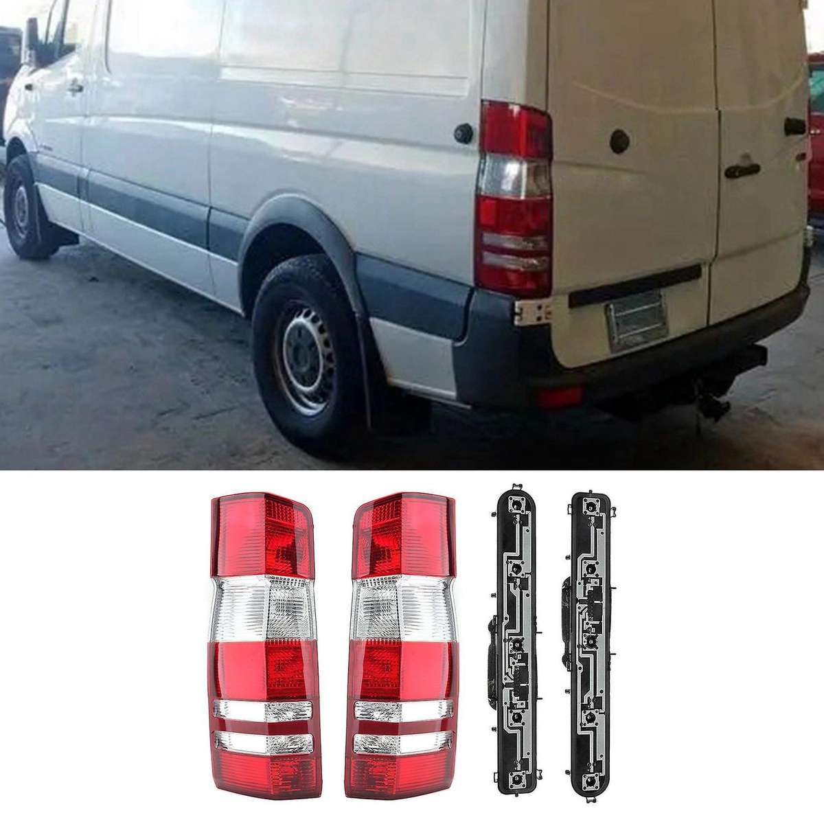 Car Rear Tail Lamp & Taillight Circuit Board Kits for SprInter Truck Taillight Assembly Right Side