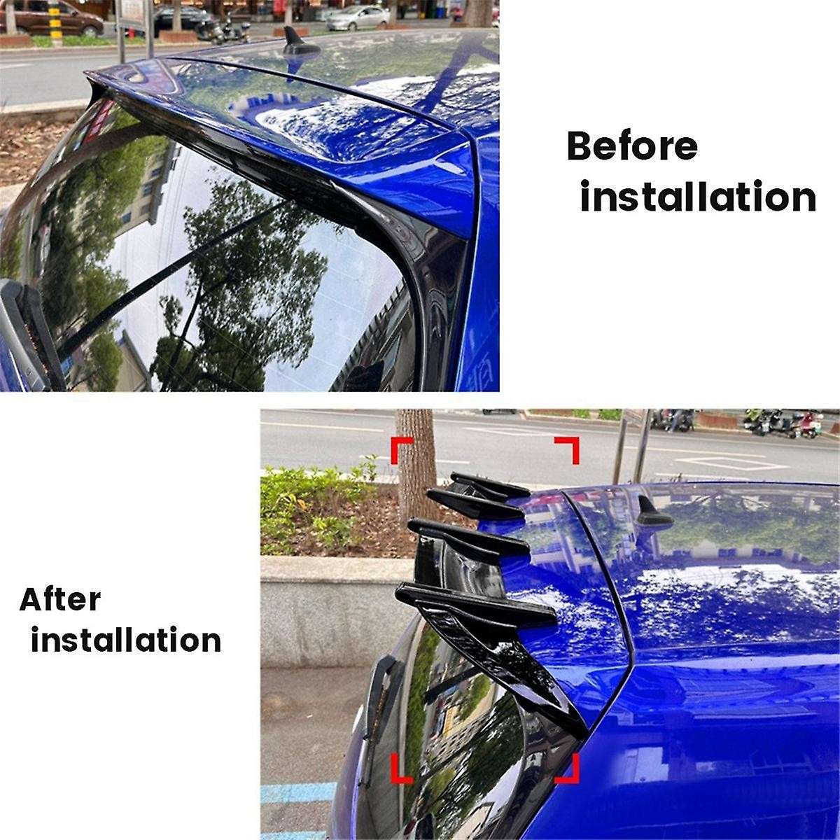 Car Rear Trunk Spoiler Wing for Golf 7 MK7 GTD R Style Top Boot Wing Rear Trunk Lip Wing Spoiler Car