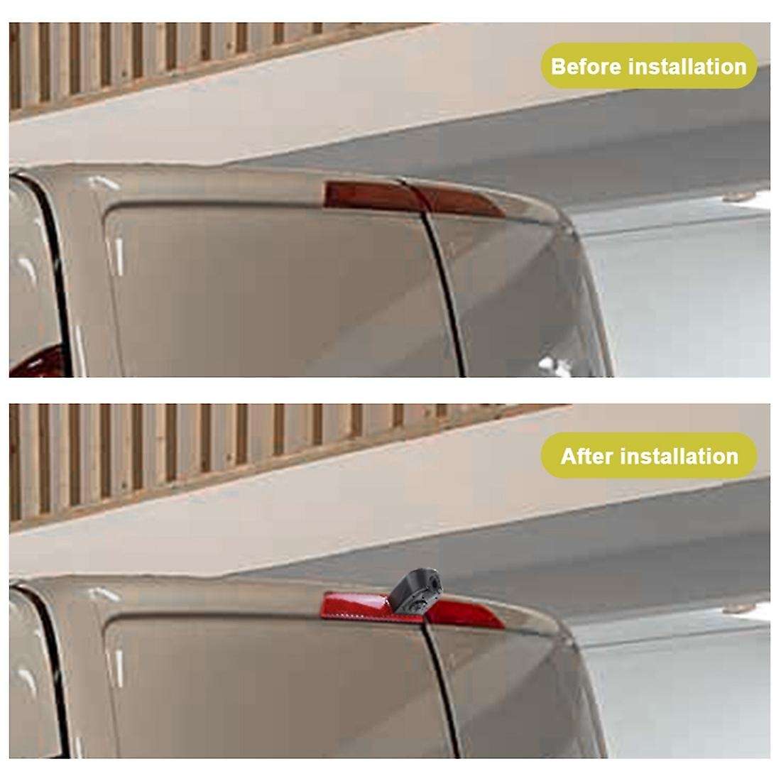Car Rear View Brake Light Backup Camera for Transit Custom 2016 5Th After with 7 Inch Rearview Mirro