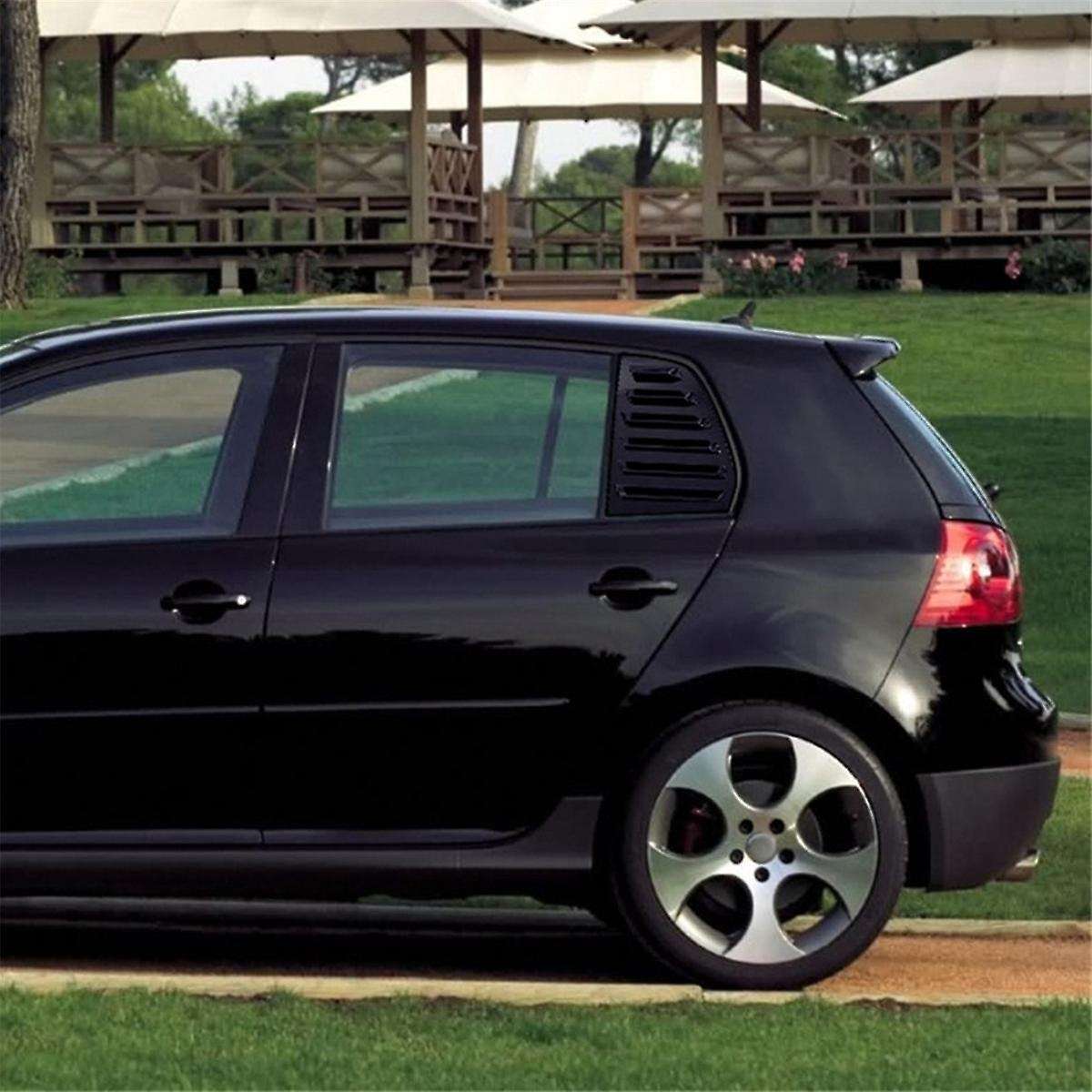 Car Rear Window Louver Shutter Trim Cover Golf Mk5 2003-2008 Scoop Shade Decorate Gloss Black