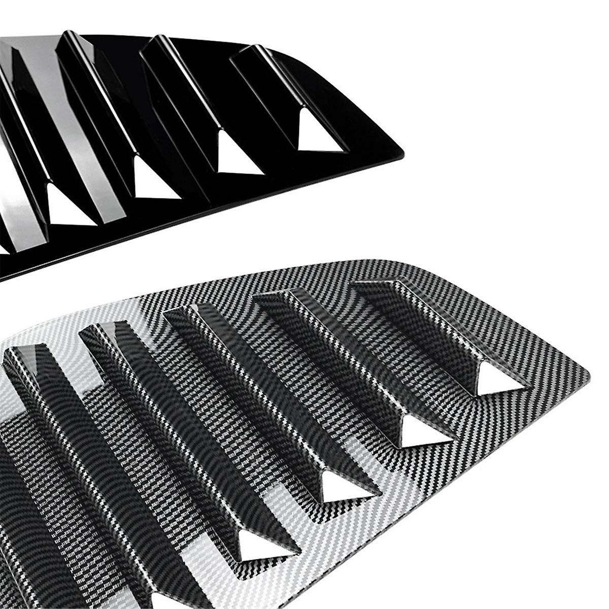 Car Rear Window Louver Shutter Trim Cover Golf Mk5 2003-2008 Scoop Shade Decorate Gloss Black