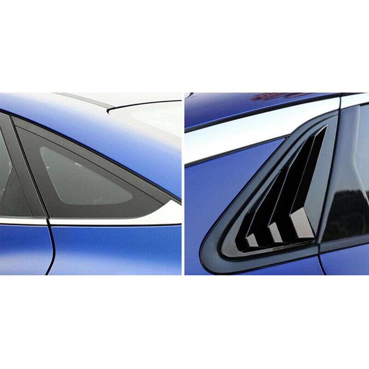 Car Rear Window Spoiler Cover Trim Side Triple-cornered Blinds Decoration for K5/ 2020 2021
