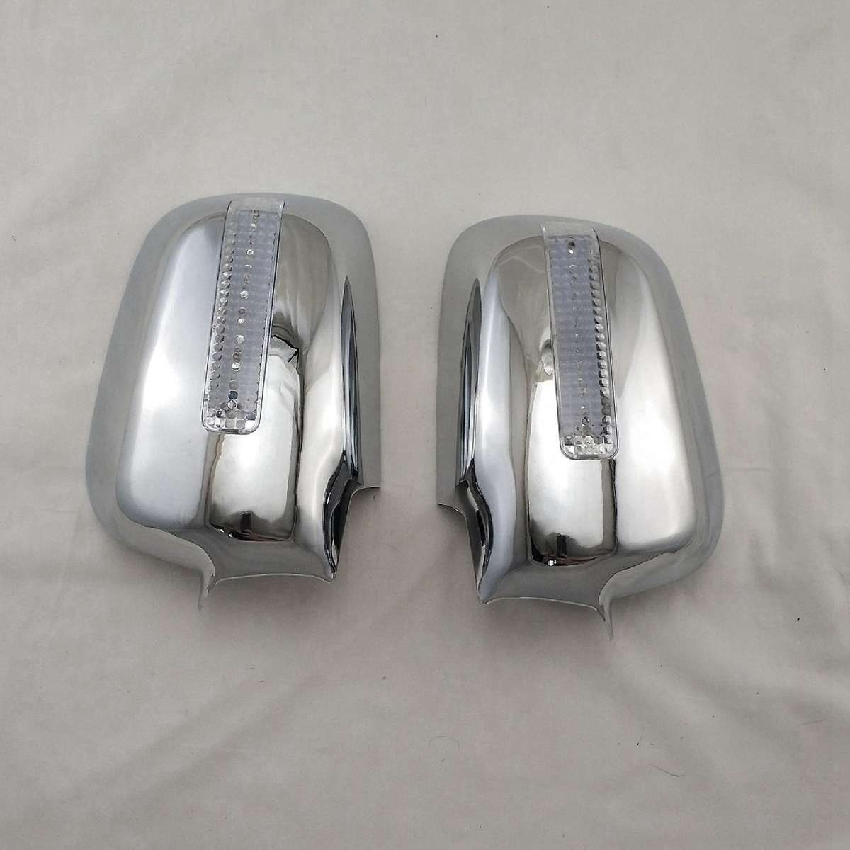 Car Rearview Mirror Cover LED Mirror Backing Sequins for -V 2001-06