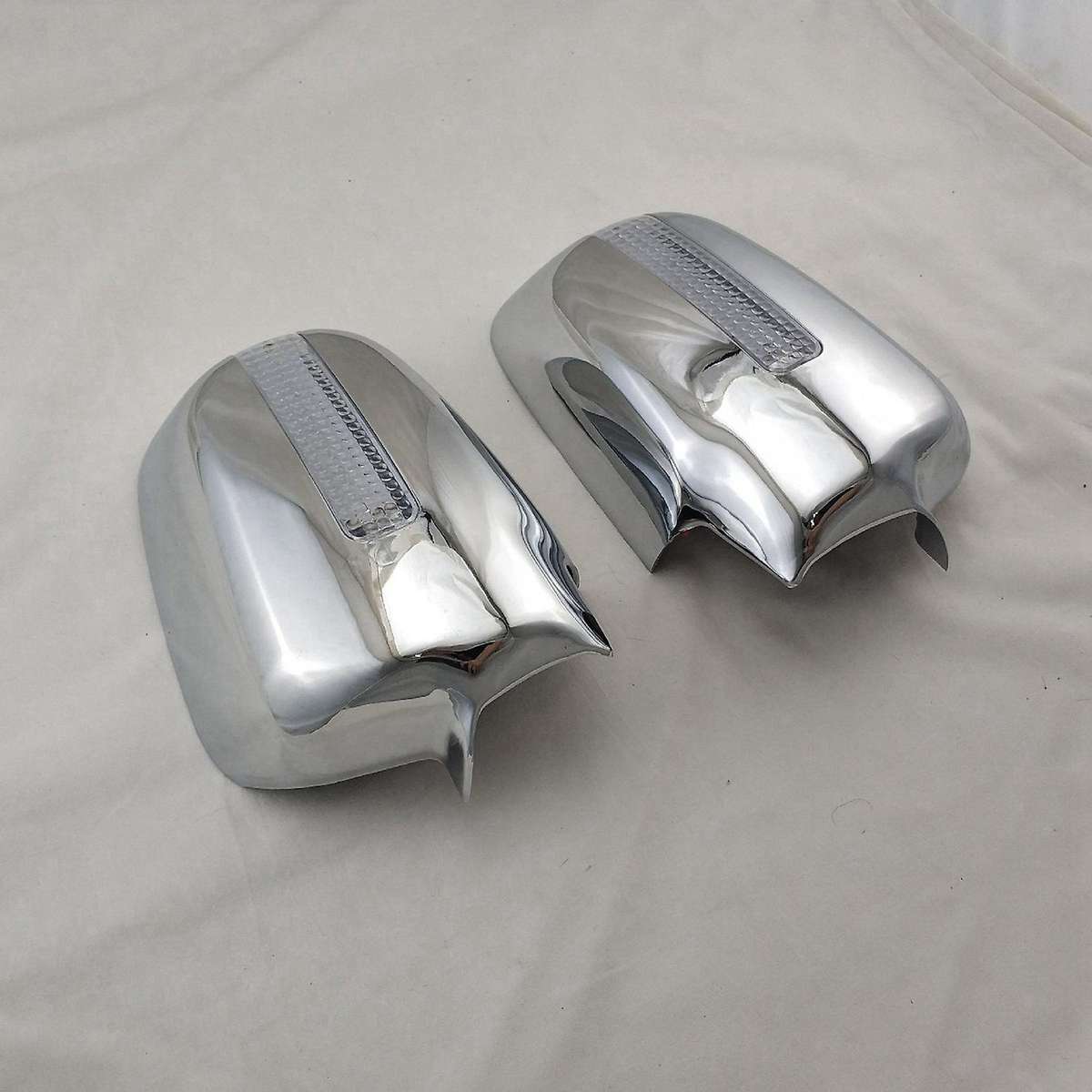 Car Rearview Mirror Cover LED Mirror Backing Sequins for -V 2001-06