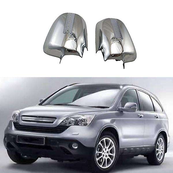 Car Rearview Mirror Cover LED Mirror Backing Sequins for -V 2001-06