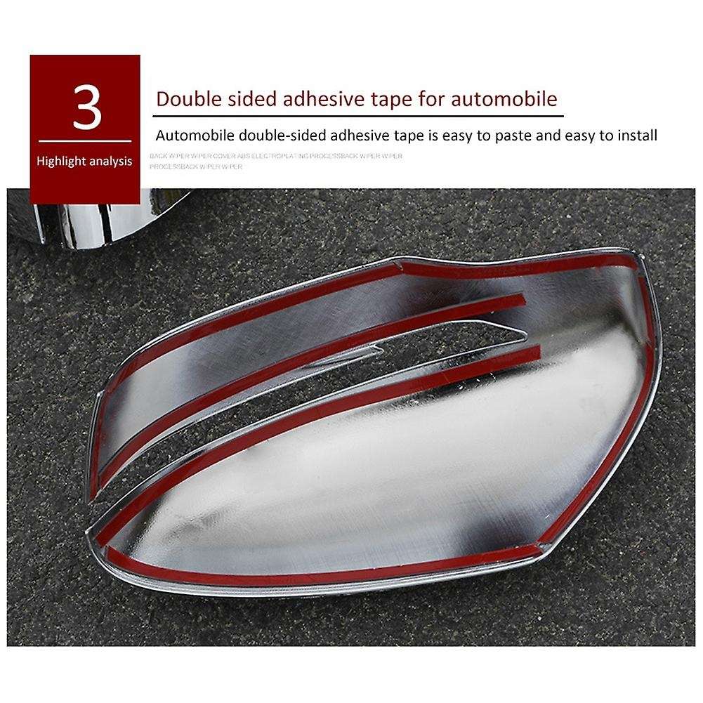 Car Rearview Mirror Cover Side Door Mirror Trim for Xtrail T32 Rogue Juke 2014-2020, ABS Chrome