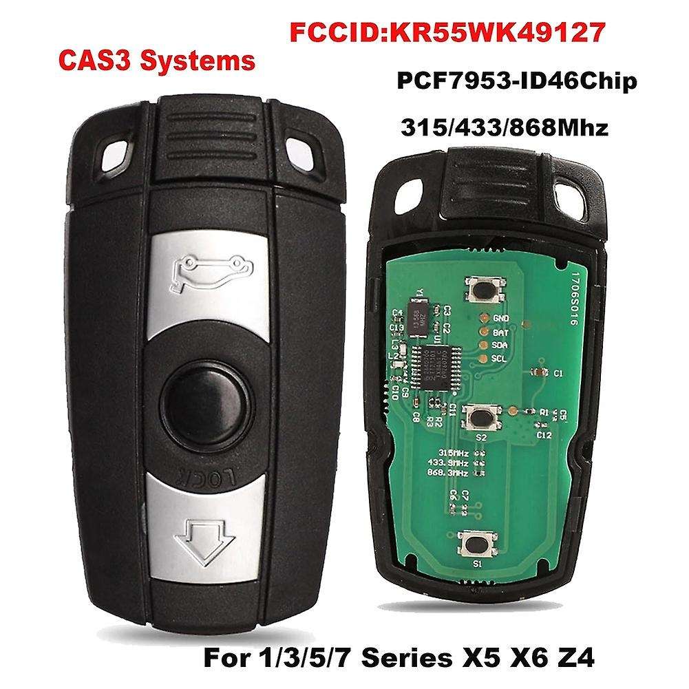 Car Remote Smart Key for 1/3/5/7 Series E90 E91 E92 E60 Car Keyless Control Id46 Pcf7945 Transmitter