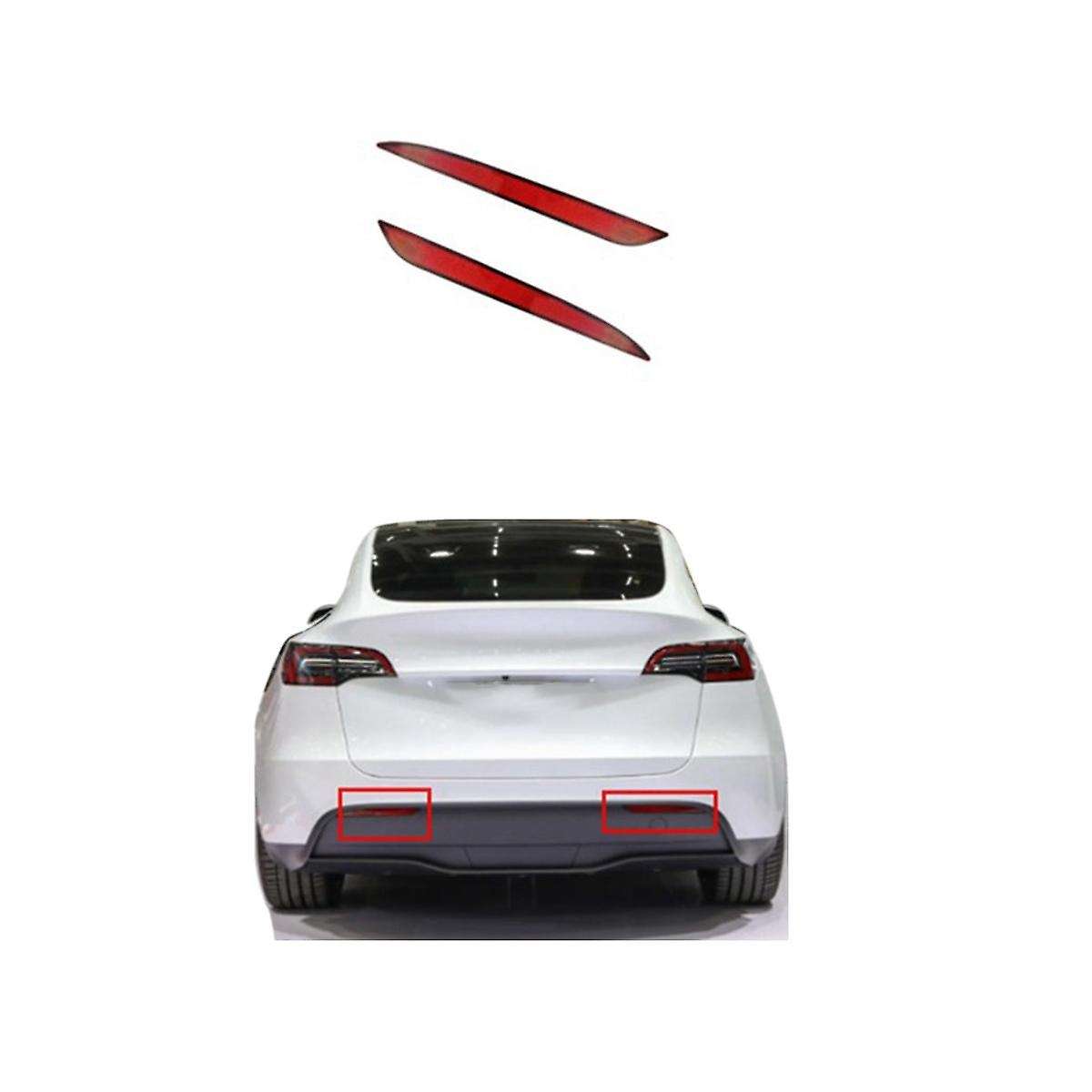 Car Right Tail Lamp Brake Light Rear Bumper Reflector Warming Lamp 1077407-00-f for Model 3 2017-20
