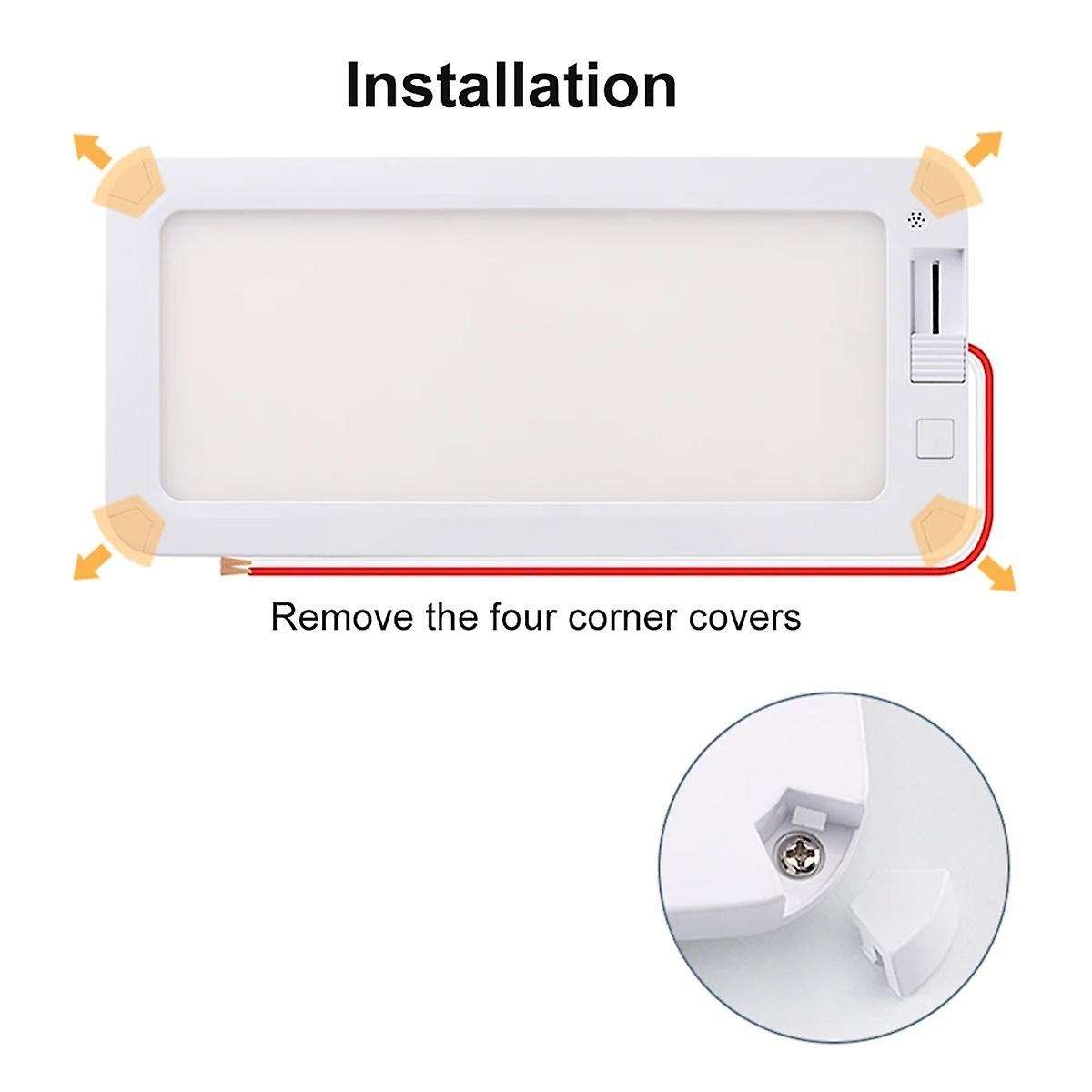 Car Rv Interior Light 96led Car Interior Reading Lamp 12v-30v Super Brightness Ceiling Dome Light fo