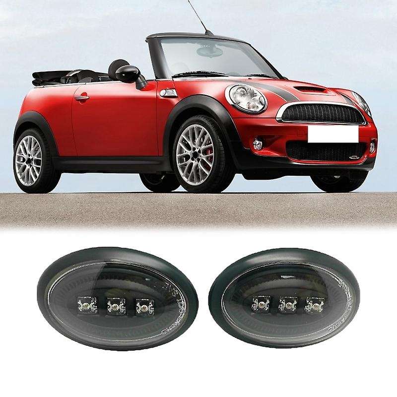 Car Smoke LED Side Marker Light Turn Signal Light for  Mini R55 R56 7 8 9 Mk2 07-13