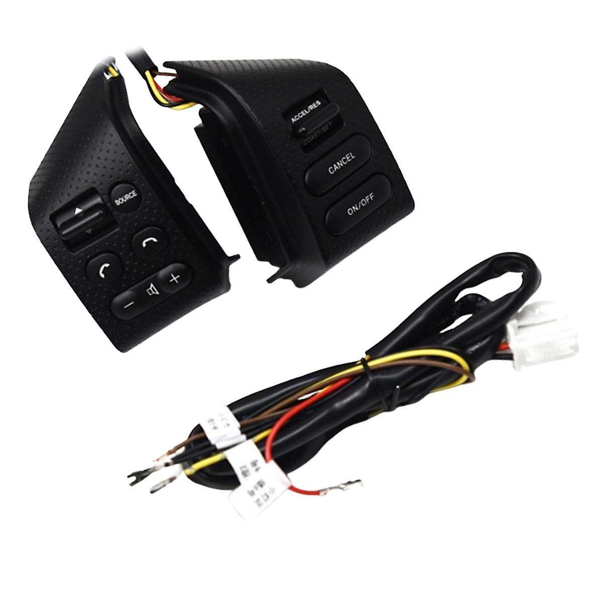 Car Speed Cruise Control Switch for Sylphy 2008-2019 Steering Wheel Button with Wiring Harness Black