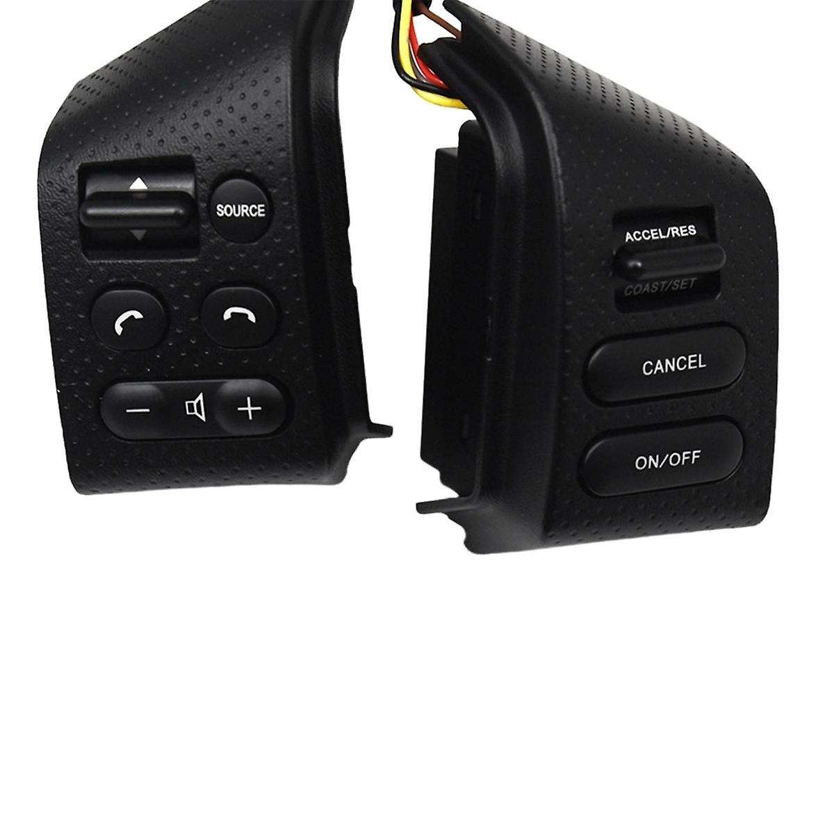 Car Speed Cruise Control Switch for Sylphy 2008-2019 Steering Wheel Button with Wiring Harness Black