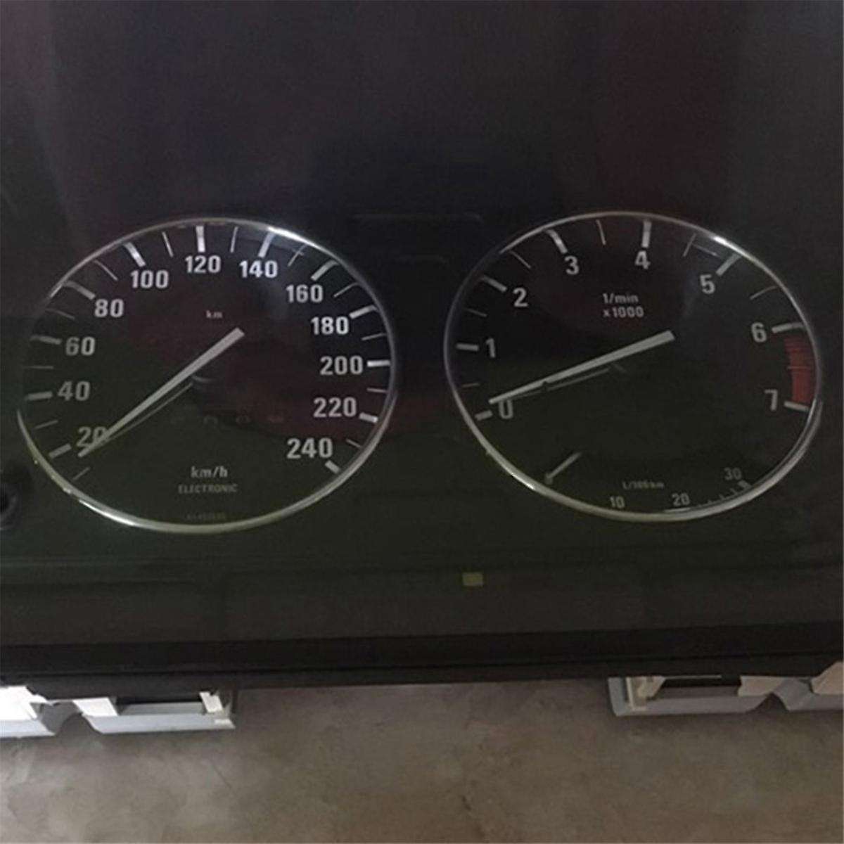 Car Speedometer Cover Bezel Trim Dashboard Gauge Ring Set for E32 / E34 Models