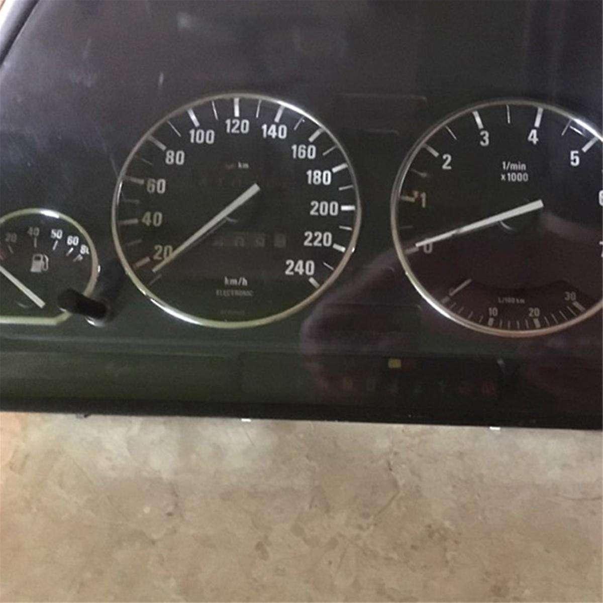 Car Speedometer Cover Bezel Trim Dashboard Gauge Ring Set for E32 / E34 Models