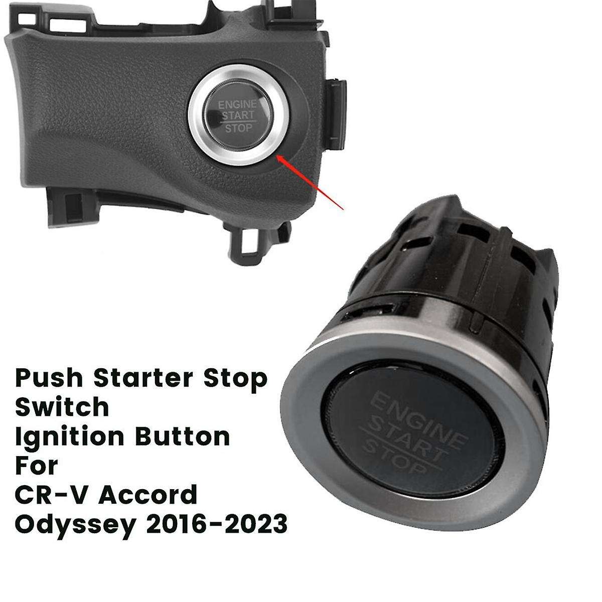 Car Start Switch Ignition Button 35881--A01 for -V Accord Odyssey 2016-2023 Push Stop Button