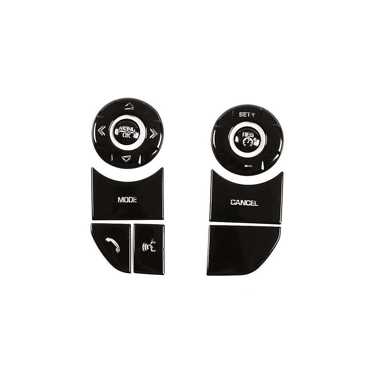 Car Steering Wheel Button Trim Stickers Accessories for 5 LR5 Range Sport (B)