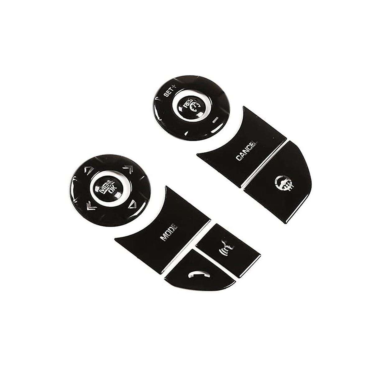 Car Steering Wheel Button Trim Stickers Accessories for 5 LR5 Range Sport (A)
