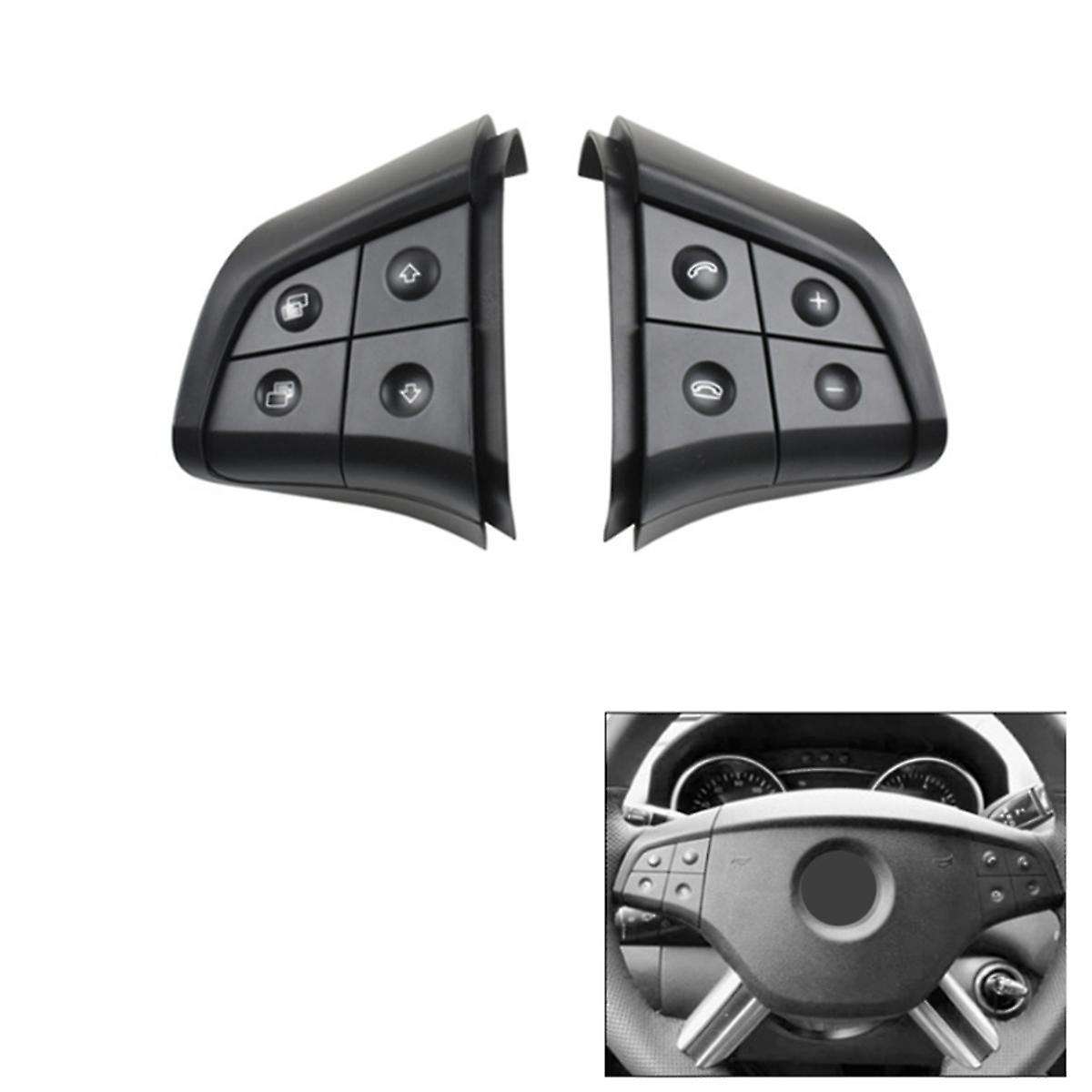 Car Steering Wheel Control Switch Button 4 Keys for W164 ML B/R-CLass 2006-2009 W251 Master Knob Bla