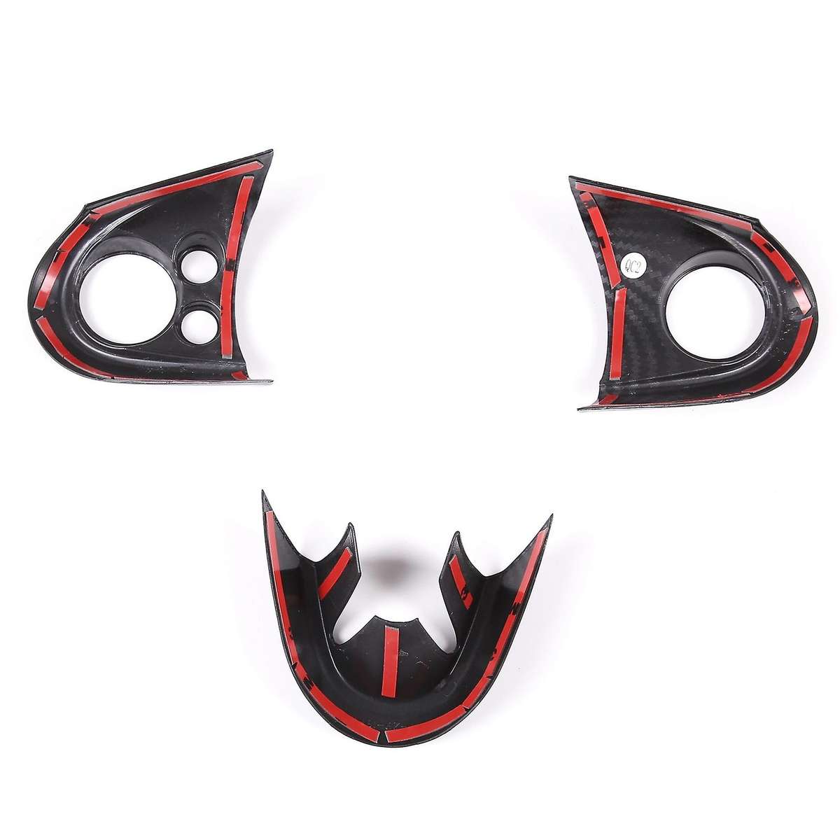 Car Steering Wheel Cover Carbon Fiber ABS Sticker Cover Trim for- F54 F55 F56 F57 F60