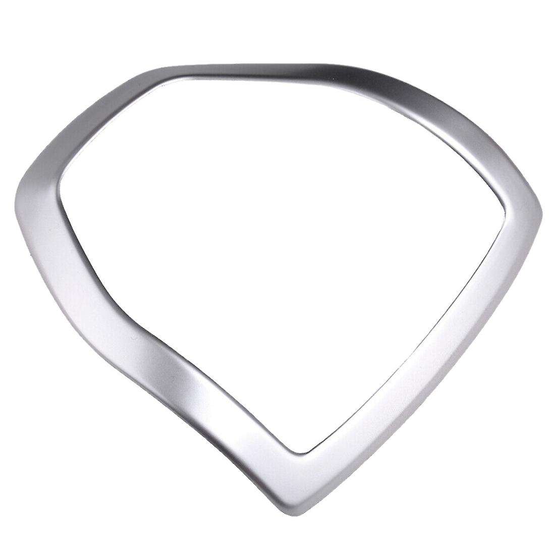 Car Steering Wheel Decoration Cover Trim Sticker for 2015 2016 2017 2018 2019, Silver