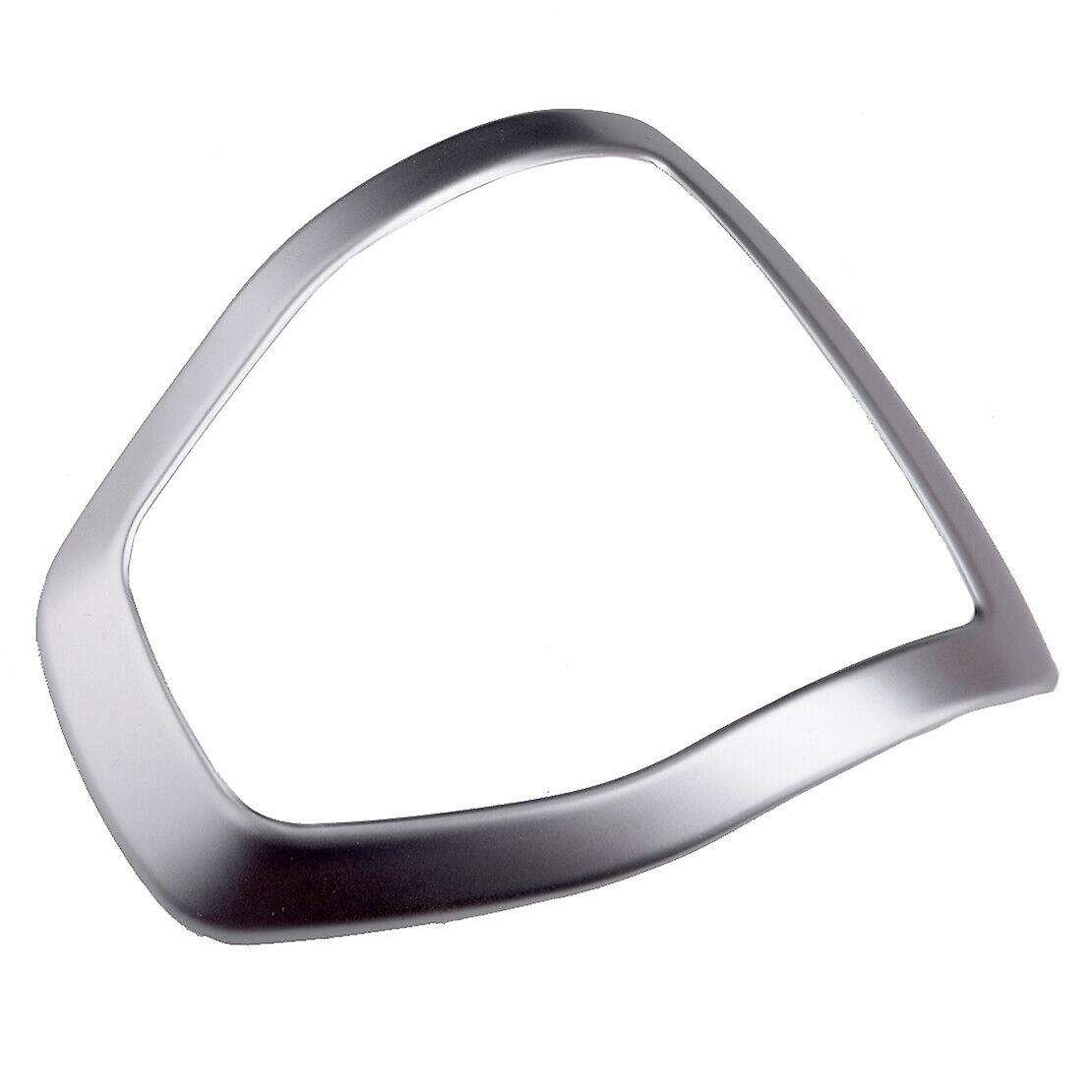 Car Steering Wheel Decoration Cover Trim Sticker for 2015 2016 2017 2018 2019, Silver