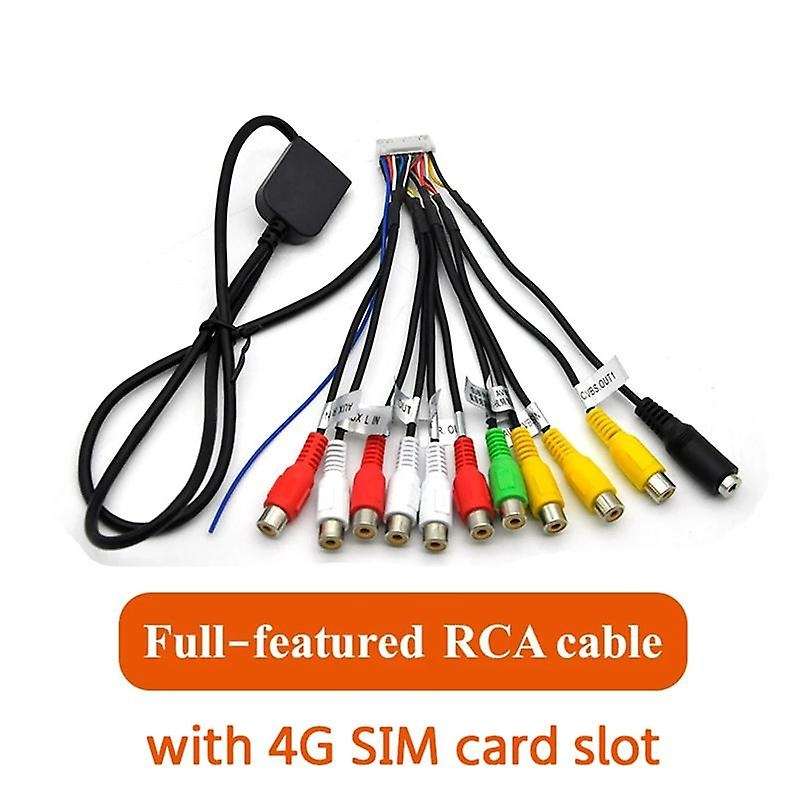 Car Stereo Radio Rca Output Cable Wire Aux-in Adapter Subwoofer/amplifier 3.5mm Female 20pins Harne