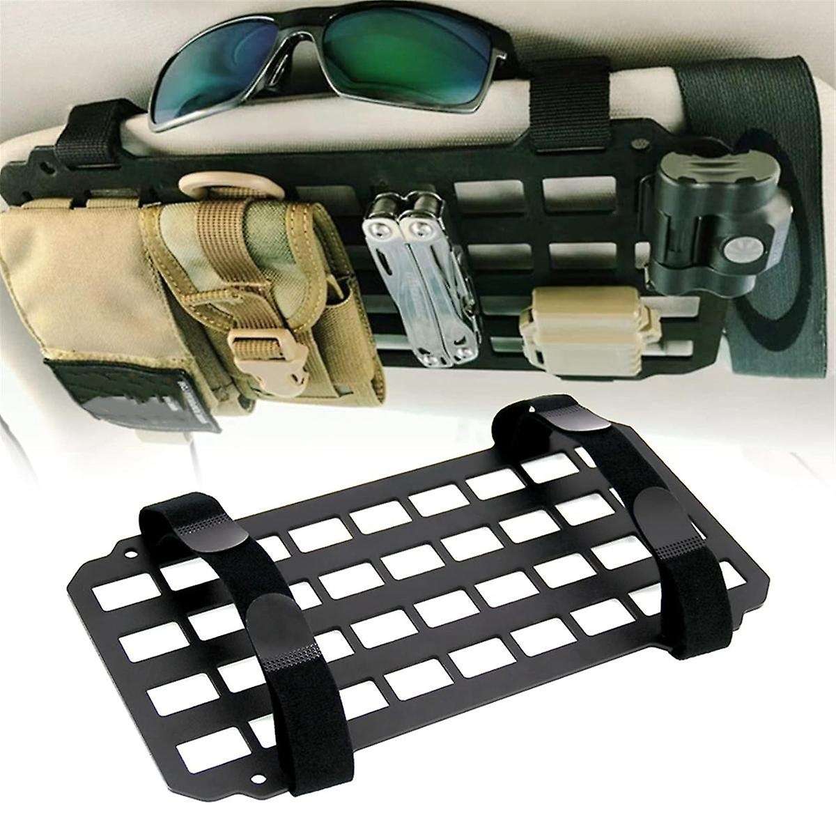Car Sun Visor Rigid Molle Organizer Panel for Backpack Accessories Gear Holder Molle Pouches EDC Too