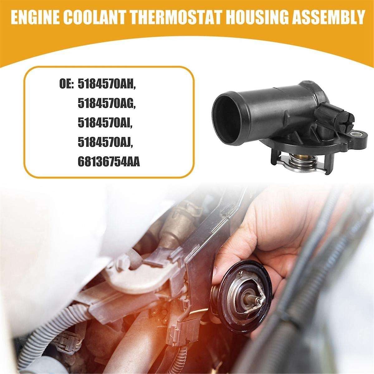 Car Thermostat Assembly with Washer 5184570aj, 5184570ah for Journey, Town Rv