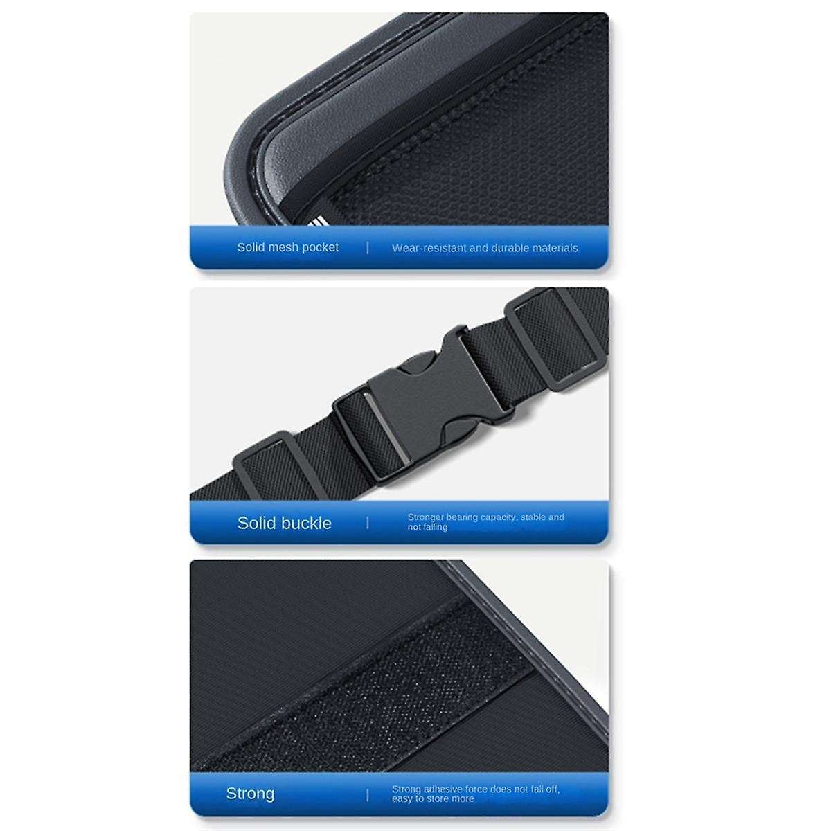 Car Trunk Leather Storage Bag Set Foldable Car Seat Back Tools Organizer Multifunctional UV Storage