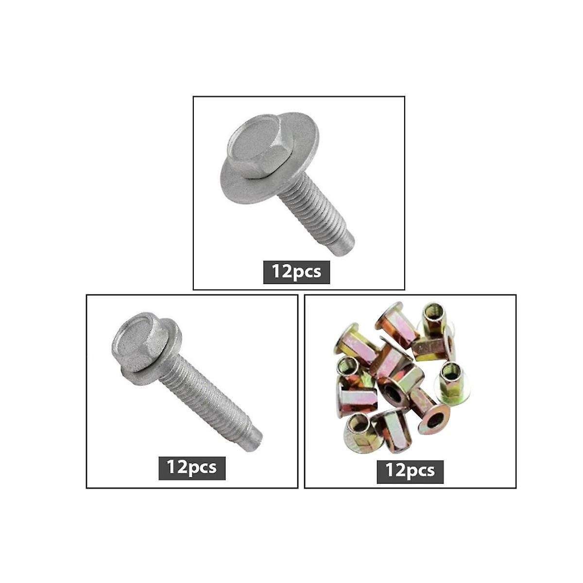 Car Tubular Side Step Hardware Kit 68193128ab for Ram 1500 2500 3500 2013-2023 Foot Bar Screws Car A