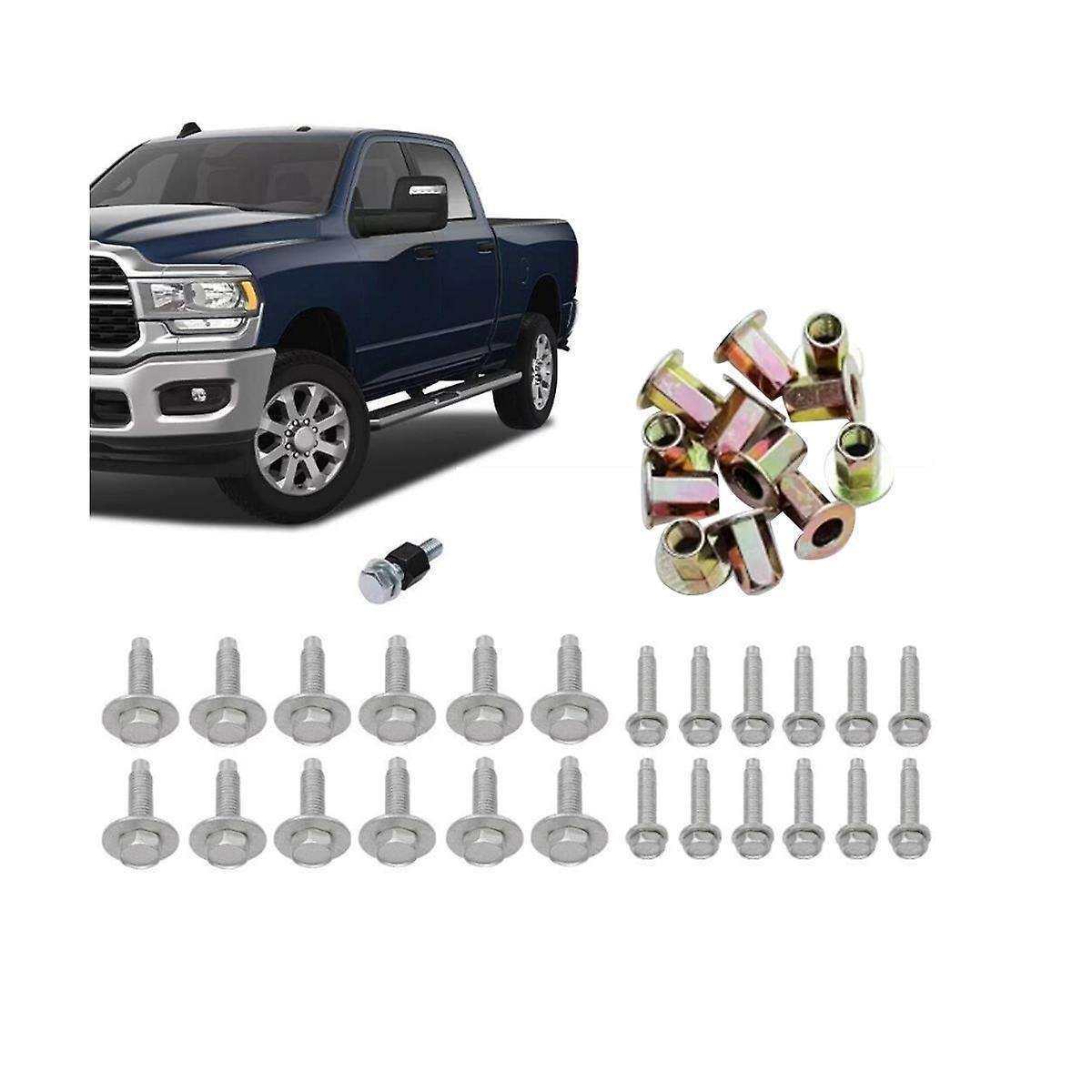 Car Tubular Side Step Hardware Kit 68193128ab for Ram 1500 2500 3500 2013-2023 Foot Bar Screws Car A