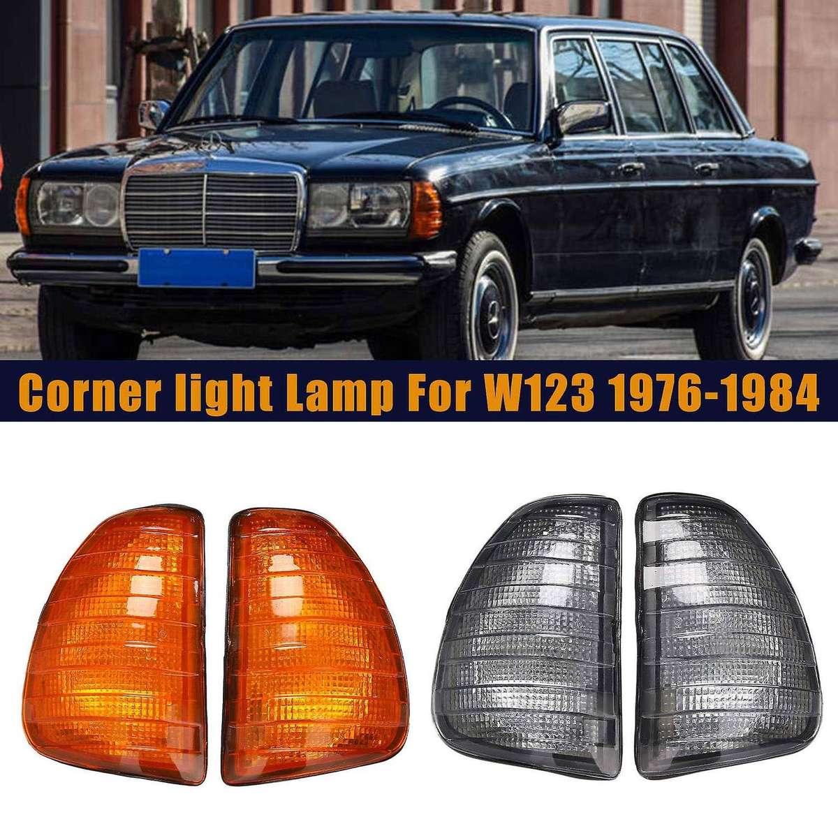 Car Turn Signal Indicator Light Lamp for W123 1976-1984 Yellow