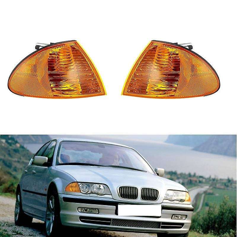 Car Turn Signal Parking Side Corner Marker Light Lamp Pair Set for -3 Series 1990-2001