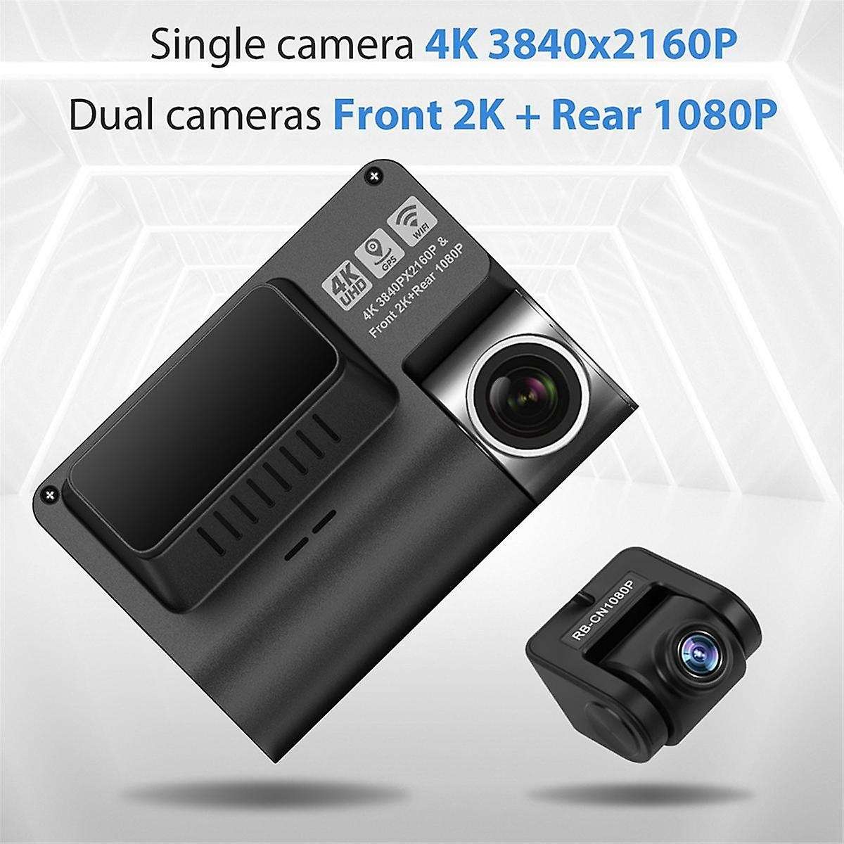 Car Ultra High Definition 4k Uhd Front and Rear Dual Recording Driving Recorder Adas Gps Wifi A800s