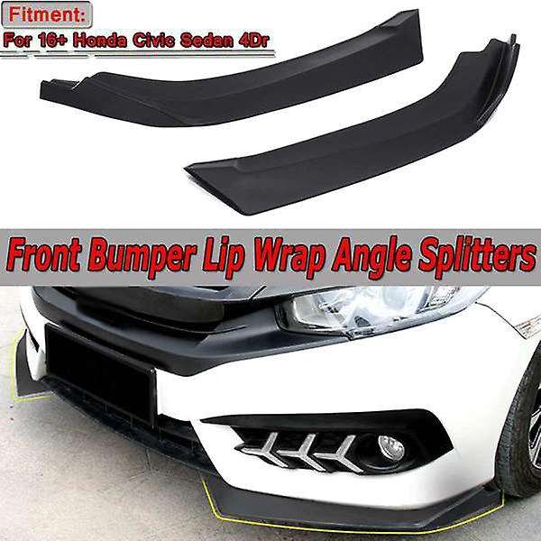 Car Universal Front Bumper Lip Changer Wrap Angle Split Front Shovel Front Lip Splitter for