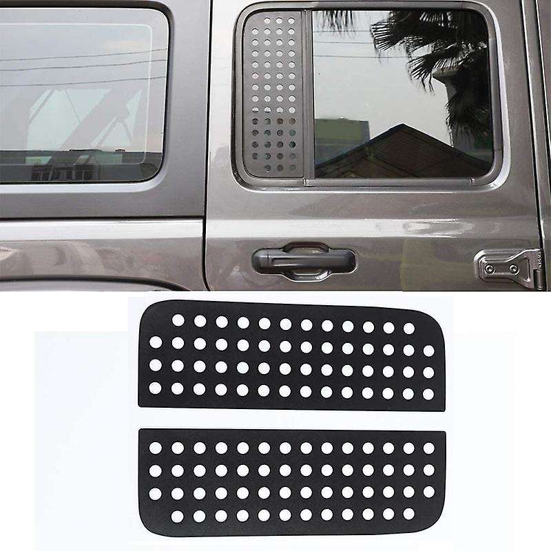 Car Window Decorative Cover Trims, Rear Window Aluminum Alloy Cover for Wrangler JL 2018-2020