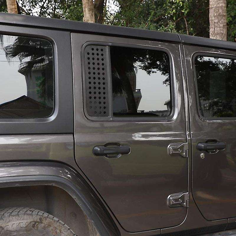 Car Window Decorative Cover Trims, Rear Window Aluminum Alloy Cover for Wrangler JL 2018-2020